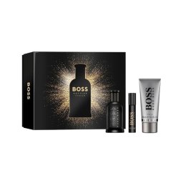 Hugo Boss Bottled Parfum set cadou pentru barbati Parfum 100 ml + Parfum 10 ml + 100 ml gel de dus
