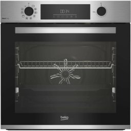 Cuptor incorporabil Beko BBIM12300XMPSEF, Electric, 72 l, Autocuratare pirolitica, FlexiCrisp, RecycledNet, AEROperfect, SteamShine, Grill, LED display touch control, 3D Cooking, Rafturi telescopice, Clasa A+, Inox