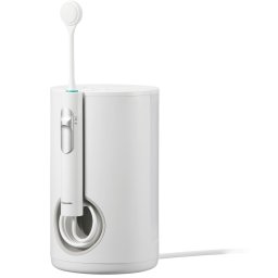 Irigator bucal Panasonic Ultrasonic EW1614W503, Stationar, Child Mode, 10 trepte de presiune, presiunea maxima 647kPa, capacitate rezervor 600 ml, 4 duze, Alb