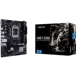 Placa de baza Biostar H610MHC 2.0 - Socket 1700 - motherboard black