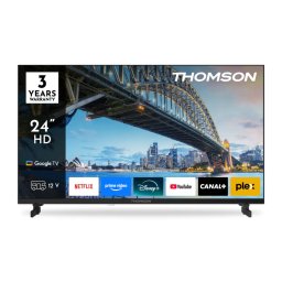 Televizor LED Smart Thomson 24HG2S15C 2Inch / 60CM HD Google TV Dolby Audio Google Cast Adaptor 12V Negru