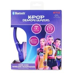 Casti Wireless pentru Copii OCEANIA TRADING LTD Core KPop Demon Hunters Bluetooth Varsta 3 Ani+ Mov/Roz