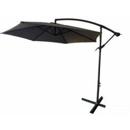 Umbrela de Gradina Heinner Diametru 300cm 8 Segmente Poliester Negru