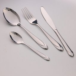 Set 24 de tacamuri GS-101115S1, Lustruire oglinda, Cutie, Otel inoxidabil