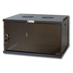Techly 19" Wall Network Rack 9U Depth 600 Black Assembled I-CASE ER-1009B60