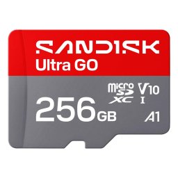 Card memorie microSDXC SanDisk by Western Digital Ultra GO 256GB, UHS-I U1, V10, Class 10, A1