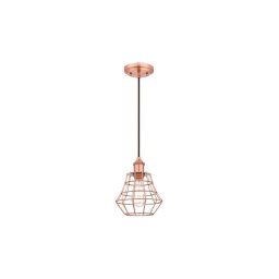 Westinghouse 6105240 - Lustru pe cablu NATHAN 1xE27/60W/230V Ø 19 cm, finisaj cupru