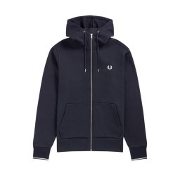 FRED PERRY Jachetă Hooded Zip Through J7536 795 navy
