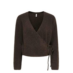 ONLY Jachetă Onlliva V-Neck Wrap 15382359 19-1109 TCX chocolate torte