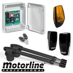 Kit automatizare pentru poarta batanta 2x4 m, 350 kg/foaie, Motorline