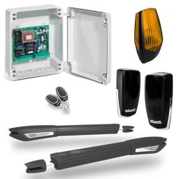 Kit automatizare poarta batanta Motorline 2x5m, 500 kg/foaie