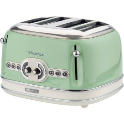 Prajitor de paine Ariete Vintage 4-slot toaster 156 (light green, 1,600 watts, for 4 slices of toast)