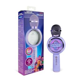 Microfon pentru Copii OCEANIA TRADING LTD KPop Demon Hunters PopSing cu Lumina LED Varsta 3 Ani+ Mov