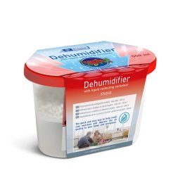 Dezumidificator Generic 500ml Parfum Trandafir Absorbtie Umiditate Anti Mucegai Compact Rosu
