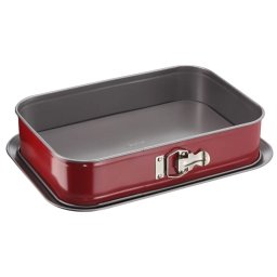 Tava de Copt Tefal Delibake Dreptunghiulara Invelis Antiaderent Margine Detasabila 36x24CM Rosu