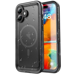 Husa Husa pentru iPhone 16 - ShellBox Waterproof IP68 Case - Black