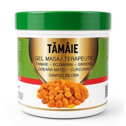 Gel Masaj Corporal Thermo cu Tămâie, Ginseng și Curcumin 275 ml - Praemium