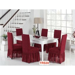 Huse Elastice Pt Scaune, Universale, 6 Buc./Set, Jacquard, Cod TRS30