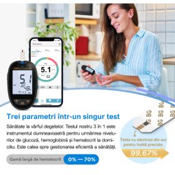 Teste glicemie, hematocrit, hemoglobina FORA 6 Connect (25 buc) - Fora