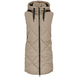 ONLY Geacă Onlmaggi Hood Waistcoat 15373237 17-1312 TCX silver mink