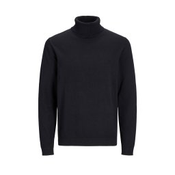 JACK & JONES Pulover Jjebasic Roll Neck 12258051 C-N10 black