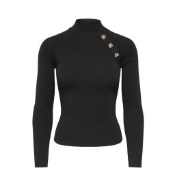 ONLY Pulover Onlmaisie Button Highneck 15378491 C-N10 black