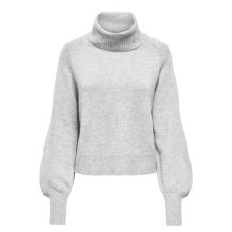 ONLY Pulover Onlolivia Roll Neck 15381063 BS000086 light grey melange