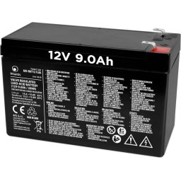 Acumulator stationar 12V 9Ah VRLA AGM Atlantis, baterie plumb acid etansa reincarcabila fara intretinere pentru UPS, centrale alarma, sisteme incendiu si iluminat de urgenta