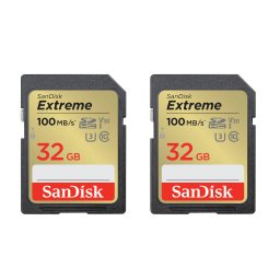 Card Sandisk Extreme R100/W60 SDHC 32GB UHS-I U3 Clasa 10 2 pack