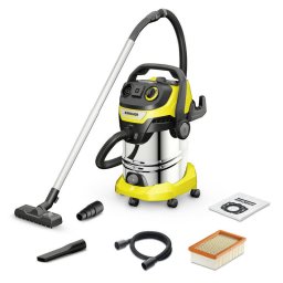 Aspirator Uscat-Umed Karcher WD 6 P S V-30/6/22/T 30L 1300W Negru/Galben/Argintiu