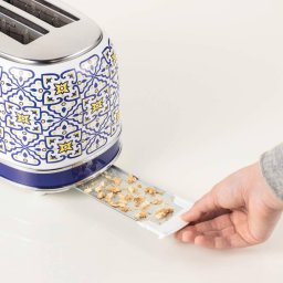 Ariete 2-slice toaster Capri white/multicoloured, 810 watts, for 2 slices of toast