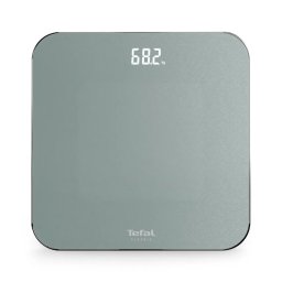 Cantar de Baie Tefal Premiss PP1903V0 Max.180Kg Pornire & Oprire Automata Sticla Securizata Baterii Incluse Gri