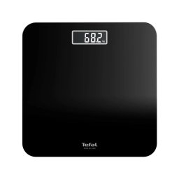 Cantar de Baie Tefal Premiss PP1800V0 Max.160Kg Pornire & Oprire Automata Sticla Securizata Baterii Incluse Negru