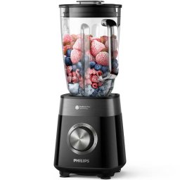 Blender Philips HR3032/00 Seria 5000 1200W Lame ProBlend Plus 3 Viteze plus Impuls Lame Detasabile 2L Accesoriu Tocator Negru