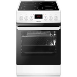 Aragaz Hansa FCCW59209 Electric Plita Vitroceramica Curatare Abur Grill Clasa A 50Cm Alb