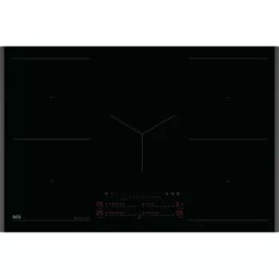 Plita Incorporabila AEG TK85IM00FB Inductie 5 Zone de Gatit Timer Electronic Multiple Bridge Conectivitate Hota Booster 80cm Negru