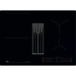Plita Incorporabila AEG TCH74B01FB Inductie 4 Zone de Gatit Timer Electronic Combo Hob cu Hota Integrata Booster 71cm Negru