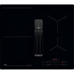 Plita Incorporabila AEG TT64CB00CB Inductie 4 Zone de Gatit Seria 6000 Booster Control Touch Oprire Automata Hota Incorporata 60cm Negru