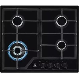 Plita Incorporabila Electrolux KGS6436K Gaz 4 Arzatoare Wok Aprindere Electica Integrata Gratare Fonta 60cm Negru