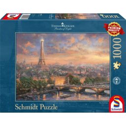 Puzzle Schmidt - Thomas Kinkade: Paris, orasul iubirii, 1000 piese