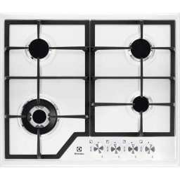 Plita incorporabila Electrolux EGS6436WW, Gaz, 60 cm, 4 zone de gatit, Alb