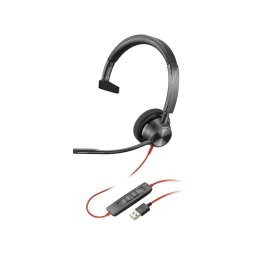 Casca cu microfon Poly by HP Blackwire 3310 Microsoft Teams, USB-A/USB-C, Black