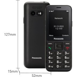 Telefon mobil Panasonic KX-TU250EXB 4G, negru