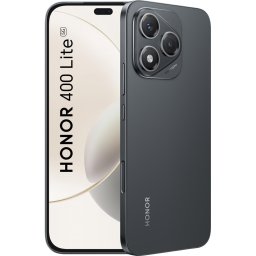 Telefon Mobil HONOR 400 Lite, Procesor Mediatek Dimensity 7025 Ultra Octa-Core, AMOLED Touchscreen 6.7", 8GB RAM, 256GB Flash, Camera Duala 108+5MP, Wi-Fi, 5G, Dual Sim, Android, Negru