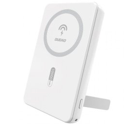Baterie Externa Wireless Dudao K14S+, 10000mAh, 22.5W, QC + PD + FQI, 1 x QI - 1 x USB-A - 1 x USB-C, Alba
