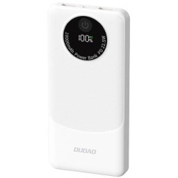 Baterie Externa Dudao K12, 10000mAh, 22.5W, QC + PD, 1 x USB-C - 2 x USB-A, Alba