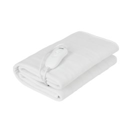 Patura cu incalzire electrica MS 7419, 80*150cm , 4 trepte de incalzire, consum energie maxim 60w, protectie la supraincalzire, Alb