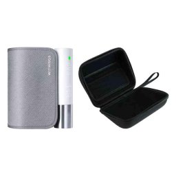 Tensiometru Withings Core cu sincronizare Wifi, ecran LED, senzor ECG, stetoscop digital (inclusiv husa de calatorie pentru BPM Core), Gri