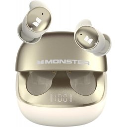 Casti audio, Bluetooth, Monster Sleep Ear200, TWS, ANC, Auriu