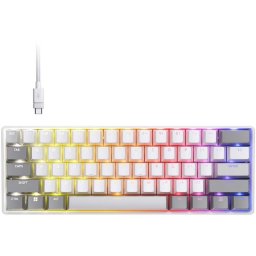 Tastatura mecanica gaming Corsair CLIPPER PRO MINI 60, MGX Hyperdrive Core Hall Effect Switches, compatibila PC/MAC/PS/XBOX, 8K hyper-polling, IP57, Alb
